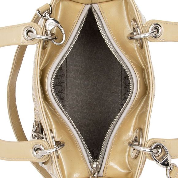 Dior Patent Leather Lady Dior Medium Tote - Picture 7 of 15